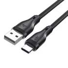 Acefast USB-A - USB-C Kábel - 1.2m 3A - Fekete