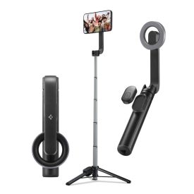 Spigen S570W MagSafe Szelfibot / Állvány + Bluetooth - Fekete   Spigen S570W MagSafe Szelfibot / Állvány + Bluetooth - Fekete