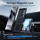 Samsung Galaxy S24 Ultra Tok - ESR Classic Hybrid Halolock - Áttetsző-Fekete