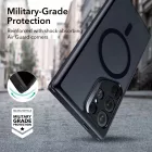 Samsung Galaxy S24 Ultra Tok - ESR Classic Hybrid Halolock - Áttetsző-Fekete