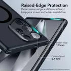 Samsung Galaxy S24 Ultra Tok - ESR Classic Hybrid Halolock - Áttetsző-Fekete