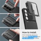 Samsung Galaxy S24 Tok - Spigen Optik Armor - Fekete