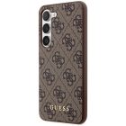 Samsung Galaxy S24+ Plus Tok - Guess 4G Metal Gold Logo - Barna