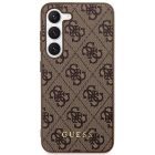 Samsung Galaxy S24+ Plus Tok - Guess 4G Metal Gold Logo - Barna