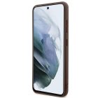 Samsung Galaxy S24+ Plus Tok - Guess 4G Metal Gold Logo - Barna