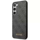 Samsung Galaxy S24+ Plus Tok - Guess 4G Metal Gold Logo - Fekete