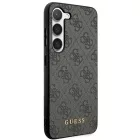 Samsung Galaxy S24+ Plus Tok - Guess 4G Metal Gold Logo - Fekete