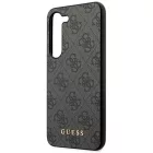 Samsung Galaxy S24+ Plus Tok - Guess 4G Metal Gold Logo - Fekete