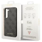 Samsung Galaxy S24+ Plus Tok - Guess 4G Metal Gold Logo - Fekete
