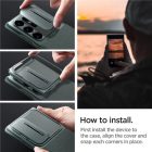 Samsung Galaxy S24 Ultra Tok - Spigen Optik Armor - Zöld