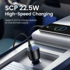 Ugreen CD293 Autós Töltő 130W - 2x USB-C + 1x USB-A - Fekete