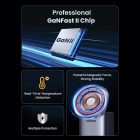 Ugreen GaN Töltőállomás 100W - 2x USB-C + USB-A + Qi MagSafe - Szürke