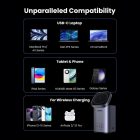 Ugreen GaN Töltőállomás 100W - 2x USB-C + USB-A + Qi MagSafe - Szürke