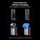 Ugreen GaN Töltőállomás 100W - 2x USB-C + USB-A + Qi MagSafe - Szürke