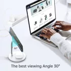 Choetech T581-F 2in1 Mágneses Qi/MagSafe Töltő - Fehér