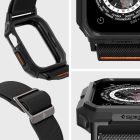 Apple Watch 45mm Tok és Szíj - Spigen Lite Fit Pro - Fekete