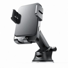Joyroom JR-ZS219 Autós Tartó és 15W Induktív Töltő - Tapadókorongos - Fekete   Joyroom JR-ZS219 Autós Tartó és 15W Induktív Töltő - Tapadókorongos - Fekete