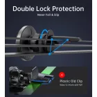 Choetech T204-F Mágneses Autós Tartó + 15W Vezeték Nélküli Töltő - Fekete