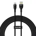 Baseus Flash 2 USB-A - USB-C Kábel - 2m 5A 100W - Fekete