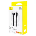 Baseus Flash 2 USB-A - USB-C Kábel - 2m 5A 100W - Fekete