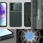 Samsung Galaxy A55 5G Tok - Spigen Optik Armor - Zöld