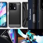 Xiaomi Redmi Note 13 5G Tok - Spigen Rugged Armor - Fekete