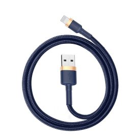 Baseus Cafule USB-A - Lightning Kábel - 1m 2.4A - Sötétkék-Arany   Baseus Cafule USB-A - Lightning Kábel - 1m 2.4A - Sötétkék-Arany