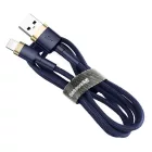Baseus Cafule USB-A - Lightning Kábel - 1m 2.4A - Sötétkék-Arany