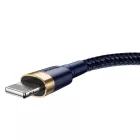Baseus Cafule USB-A - Lightning Kábel - 1m 2.4A - Sötétkék-Arany