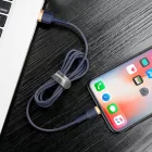 Baseus Cafule USB-A - Lightning Kábel - 1m 2.4A - Sötétkék-Arany