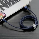 Baseus Cafule USB-A - Lightning Kábel - 1m 2.4A - Sötétkék-Arany