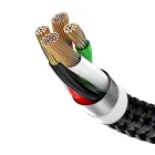Baseus 3in1 Three Primary Colors USB - USB-C + micro + Lightning Kábel - 0.3m 3.5A