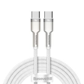 Baseus Cafule USB-C - USB-C Kábel - 1m 5A 100W - Fehér
