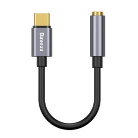 Baseus L54 Audio Adapter - USB-C - 3.5mm Mini Jack - DAC - Szürke   Baseus L54 Audio Adapter - USB-C - 3.5mm Mini Jack - DAC - Szürke