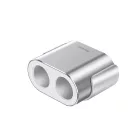 Baseus Autós Töltő + Szivargyújtó Elosztó - 2xUSB - 3,1A - 100W - Ezüst