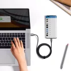 Baseus Superior USB-A - USB-C Kábel - 1m 6A 100W - Fekete