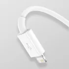 Baseus 3in1 Superior USB-A - USB-C + Lightning + micro Kábel - 1m 3.5A - Fehér