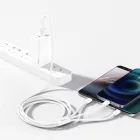 Baseus 3in1 Superior USB-A - USB-C + Lightning + micro Kábel - 1m 3.5A - Fehér