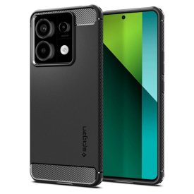 Xiaomi Redmi Note 13 Pro 5G / POCO X6 5G Tok - Spigen Rugged Armor - Fekete   Xiaomi Redmi Note 13 Pro 5G / POCO X6 5G Tok - Spigen Rugged Armor - Fekete