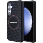 Samsung Galaxy S24+ Plus Tok - AMG Silicone Carbon Pattern MagSafe - Fekete