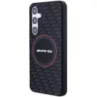 Samsung Galaxy S24+ Plus Tok - AMG Silicone Carbon Pattern MagSafe - Fekete