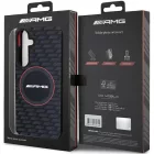 Samsung Galaxy S24+ Plus Tok - AMG Silicone Carbon Pattern MagSafe - Fekete