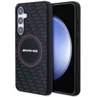 Samsung Galaxy S24 Tok - AMG Silicone Carbon Pattern MagSafe - Fekete