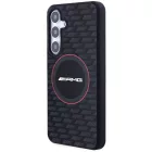 Samsung Galaxy S24 Tok - AMG Silicone Carbon Pattern MagSafe - Fekete