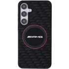 Samsung Galaxy S24 Tok - AMG Silicone Carbon Pattern MagSafe - Fekete
