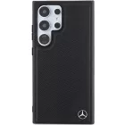 Samsung Galaxy S24 Ultra Tok - Mercedes Leather Degraved Line MagSafe - Fekete