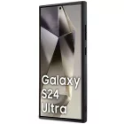 Samsung Galaxy S24 Ultra Tok - Mercedes Leather Degraved Line MagSafe - Fekete