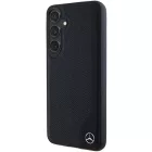 Samsung Galaxy S24+ Plus Tok - Mercedes Leather Degraved Line MagSafe - Fekete
