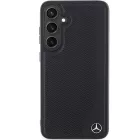 Samsung Galaxy S24+ Plus Tok - Mercedes Leather Degraved Line MagSafe - Fekete