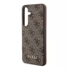 Samsung Galaxy S24 Tok - Guess 4G Metal Gold Logo - Barna